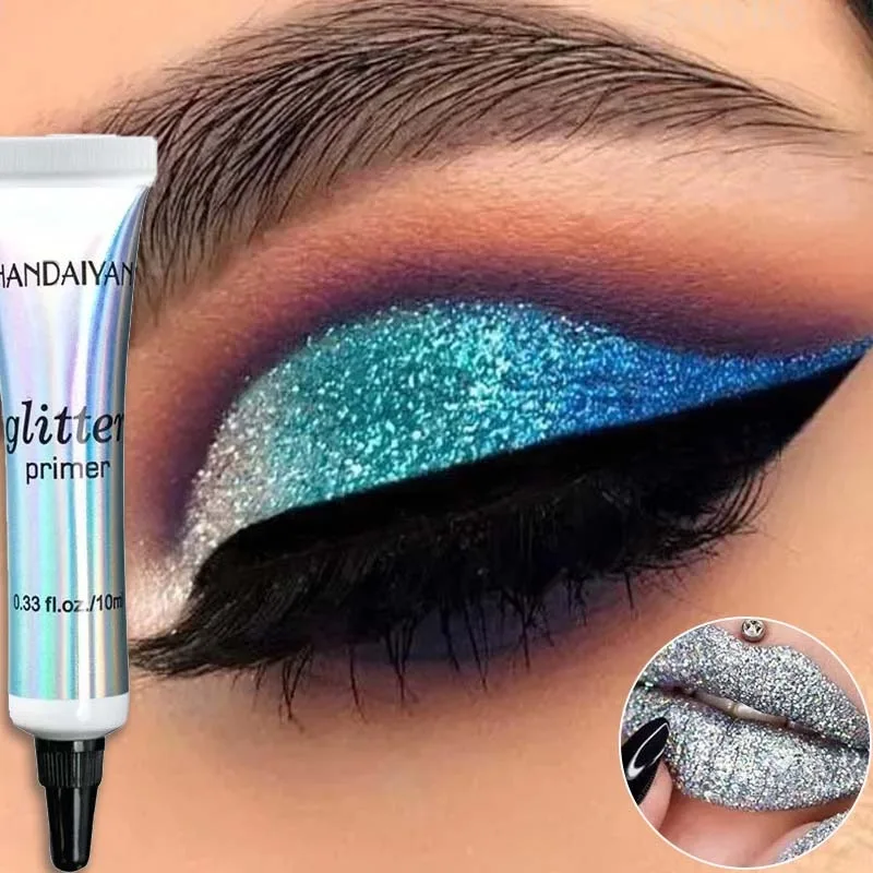 Makeup Glitter Primer Long Lasting Color Eyeshadow Special Sequin Primer for Flash Eye Light Cream Women Makeup Cosmetics 10ml