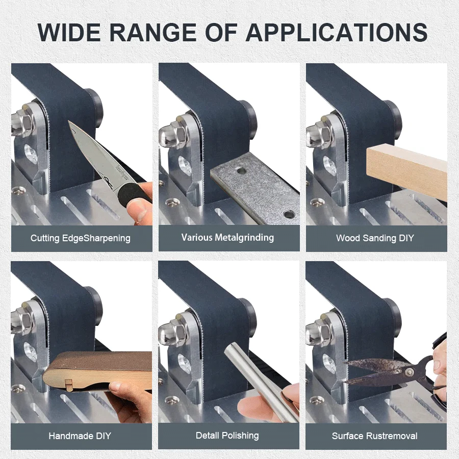 533x30mm multi-função mini micro lixadeira moagem elétrica pequena lixadeira de cinto diy bancada suporte casa faca afiar máquina