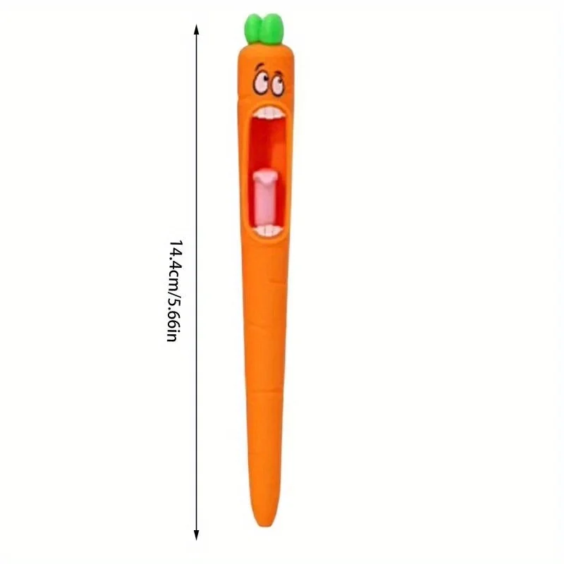 Screaming Carrot Gel Pen, Funny Creative Journaling Writing Pen, School Study Drawing Tool for Note Taking Stationery Supplies