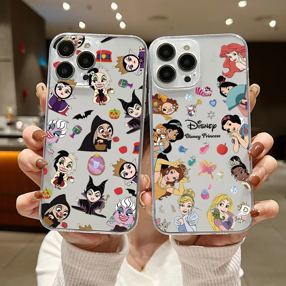 Disney Princess Queen Phone Case For Samsung S24 S23 S22 S21 S20 S10 FE Note20 Note10 Plus Ultra Lite 5G Clear Soft TPU Cover