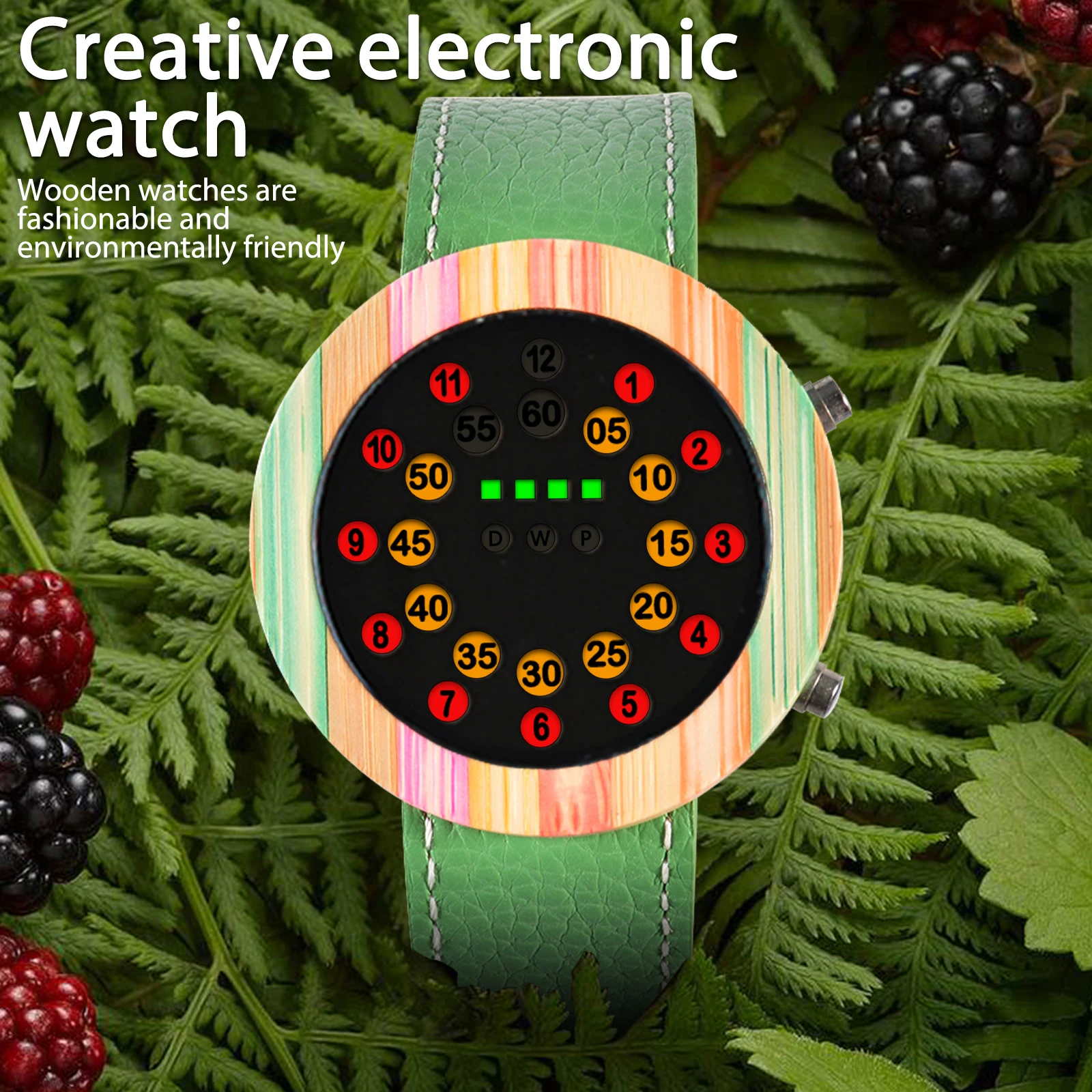 KityKiss coppia orologio elettronico in legno moda bellissimo orologio stile naturale orologio da uomo e da donna in legno regalo per sorella di nozze