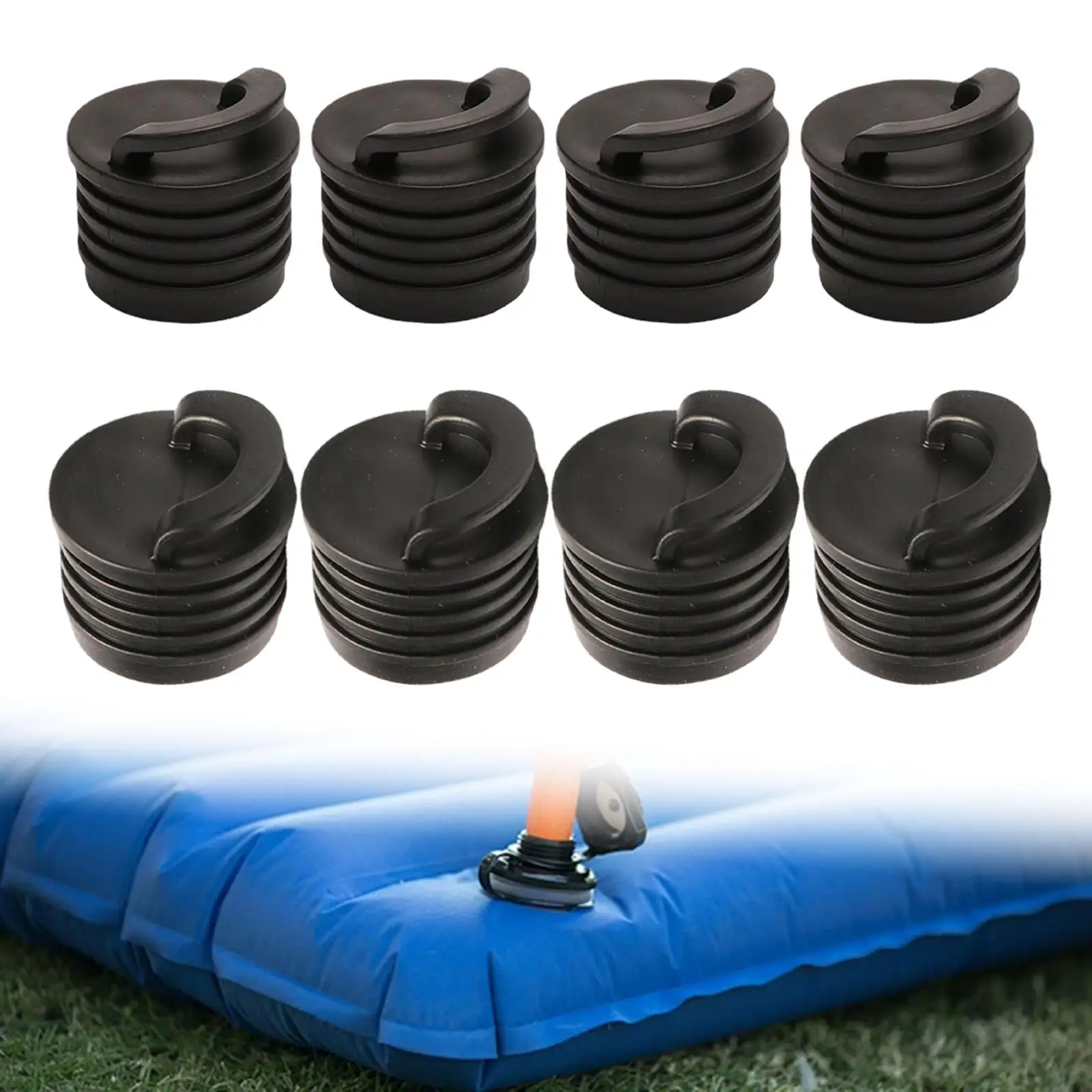 Wear Resistant Rubber Kayak Scupper Plug Drain Hole Stopper Bung for Boat Inflatable Canoe Watercraft