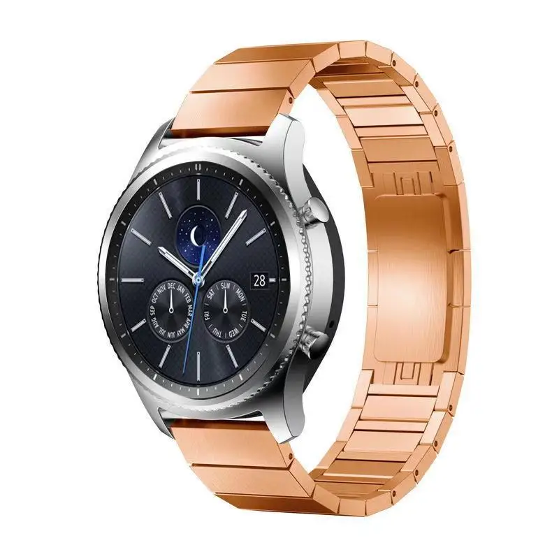 Металлический ремешок 22 мм 20 мм для Samsung Galaxy Watch 4/6 Classic 42 мм 46 мм 43 мм 47 мм/Huawei Watch GT 46 мм/Huami Amazfit GTR 47 мм ремешок