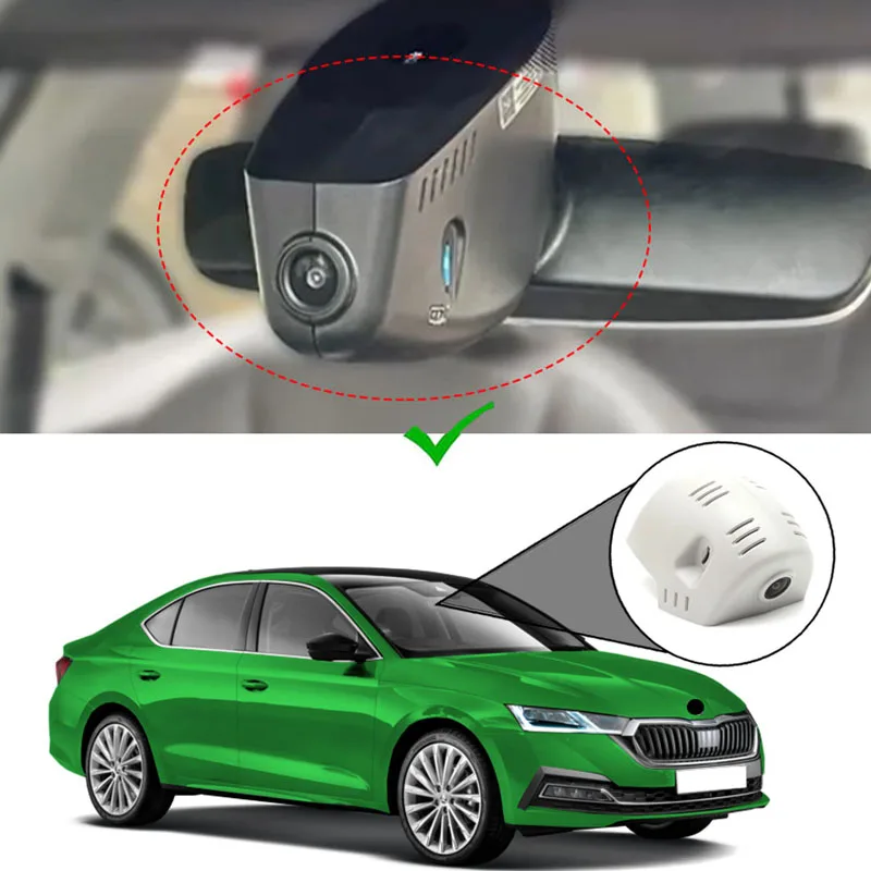 

Dash Cam Camera Front Rear Dashcam 4K Wifi Auto DVR Plug Play OEM Dual Dash Car Camera For Skoda Enyaq Kodiaq Octavia Superb