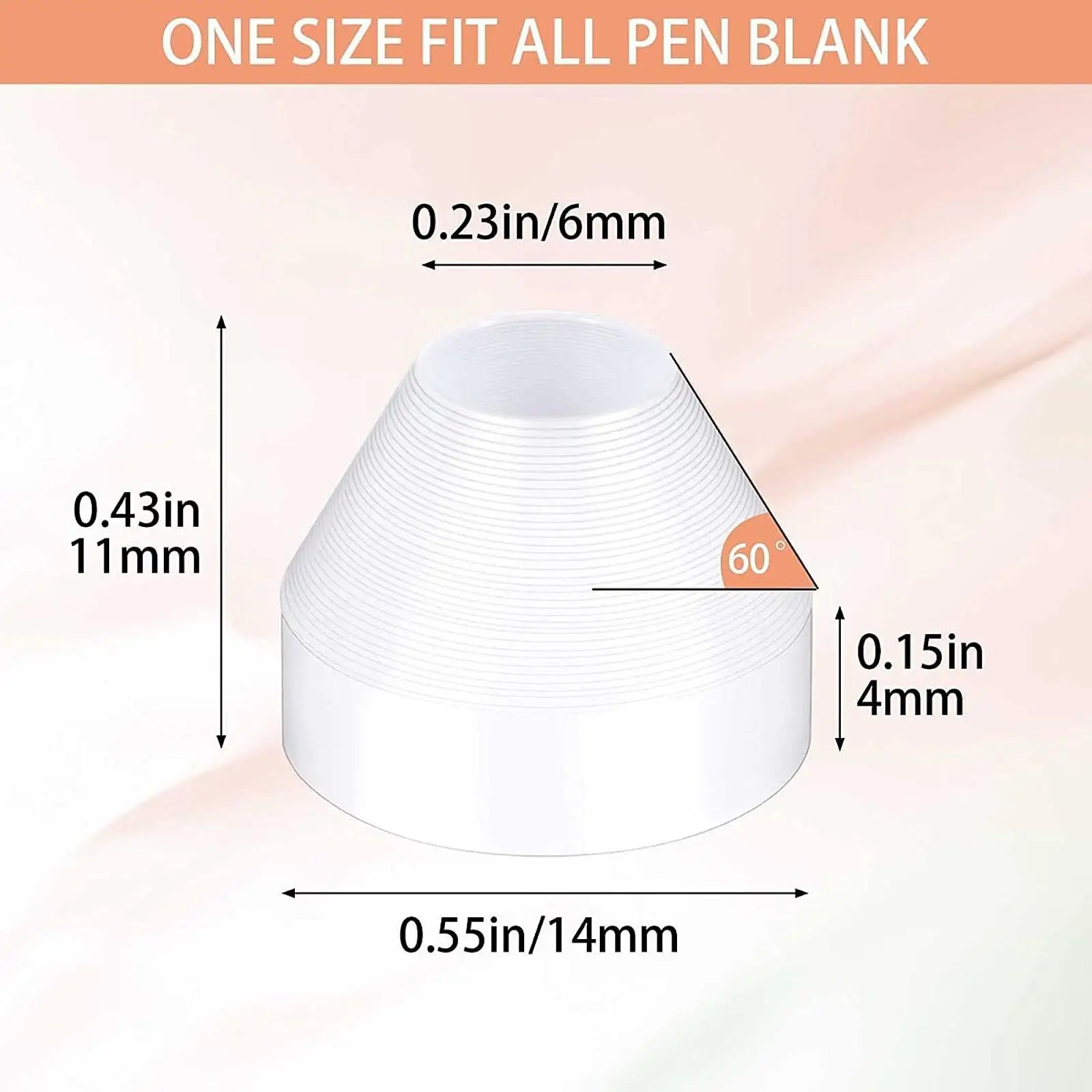 20Pcs Pen Bushings Lightweight Insulating Bushing for Woodworking Accessory