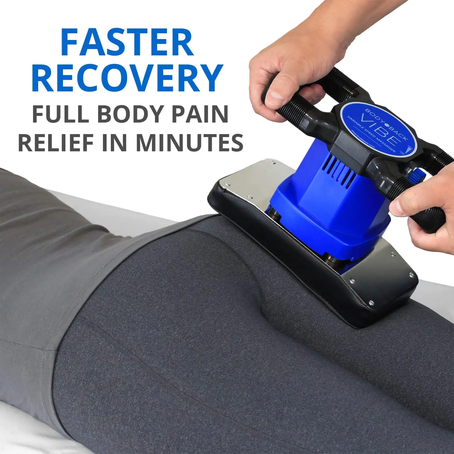 Vibe 2.0 Handheld Orbital Massager - Variable Speed Back Pain Relief Tool for Muscle Recovery & Relaxation - Image 2