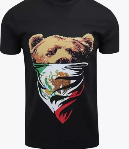 California Camouflage Bandana Bear Mens T Shirt Cali Love Tee  Anime Graphic T-shirts for Men Clothing Women