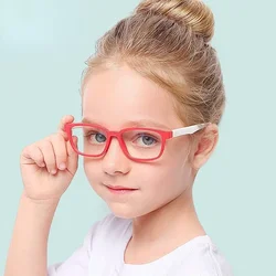 Blue Light Blocking Glasses for Kids UV Protection Age 3-12 Girls Boys Blue Light Glasses Anti Eyestrain