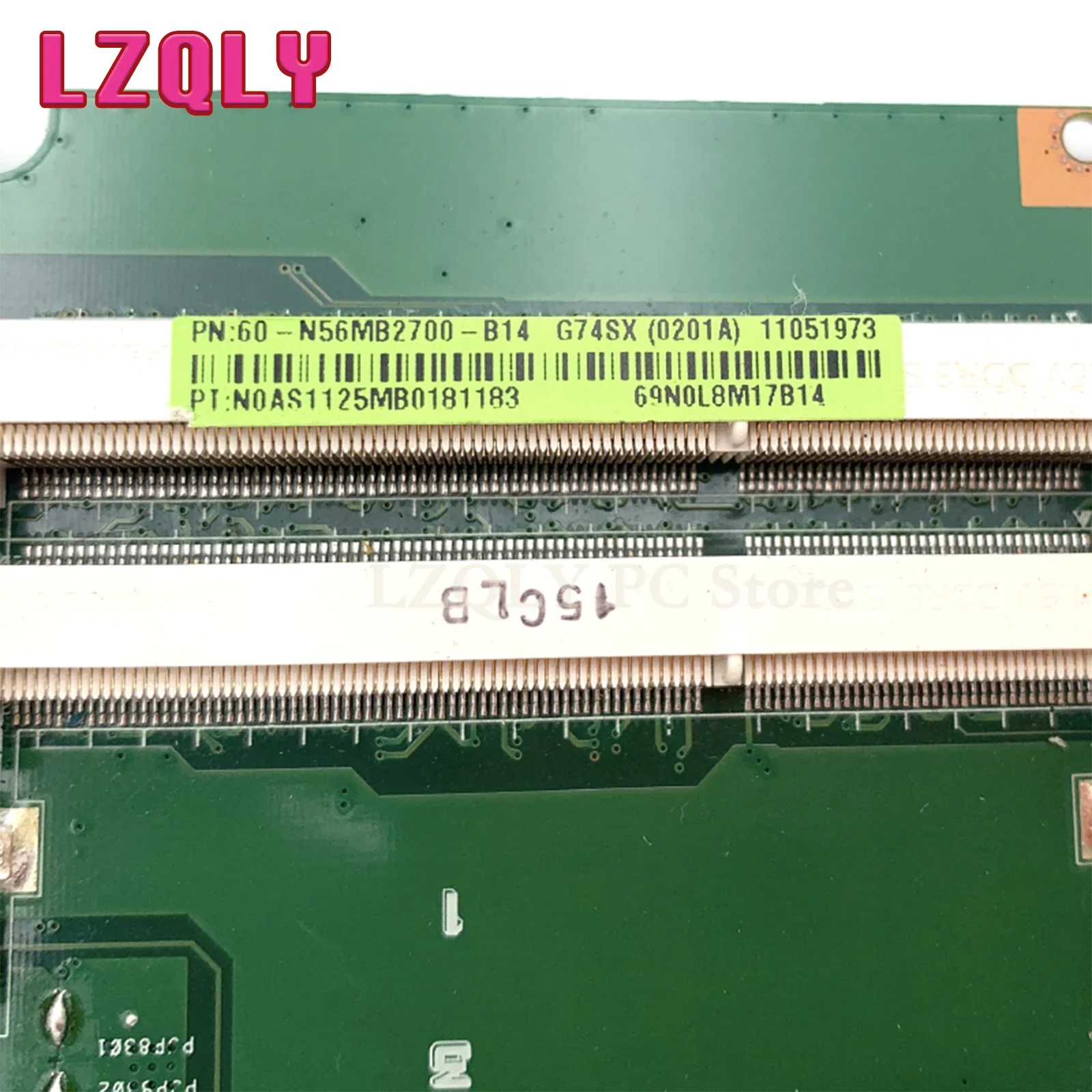 Imagem -06 - Lzqly-placa-mãe Portátil para Asus G74s G74sx 60-n56mb2700 G74sx Gtx560m Gpu 2d Hm65 Ddr3 Placa Principal Teste Completo