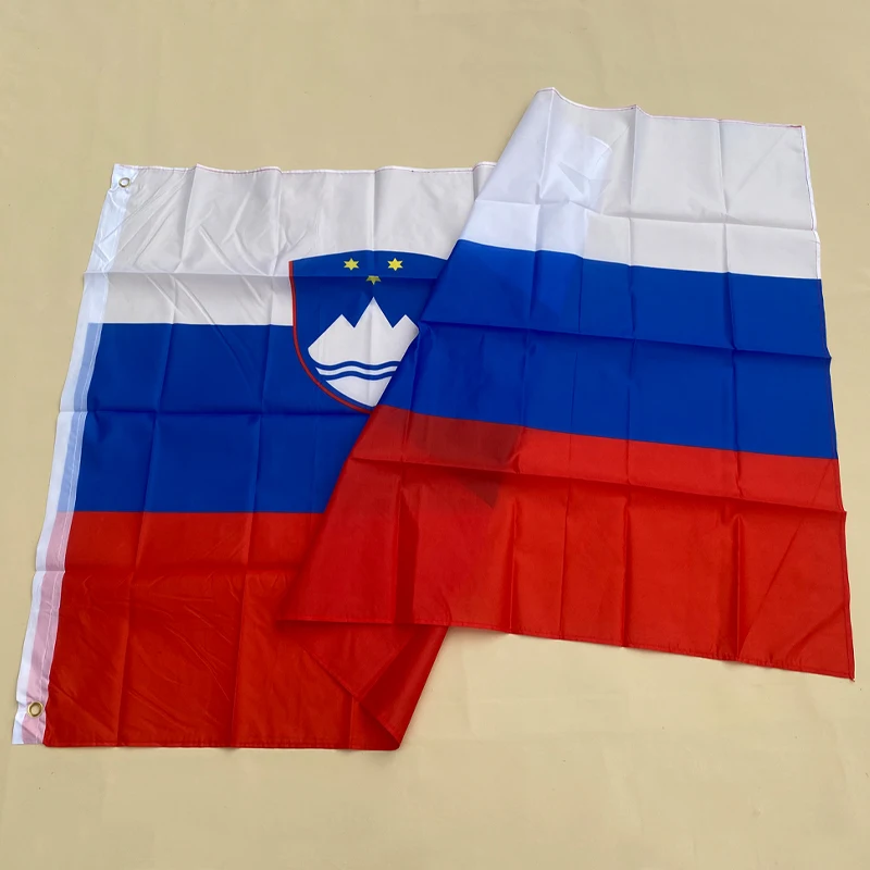 EOODLOVE FLAG Slovenian flag 3x5 feet Slovenian flag 90x150 centimeters hanging polyester fiber activity decoration flag