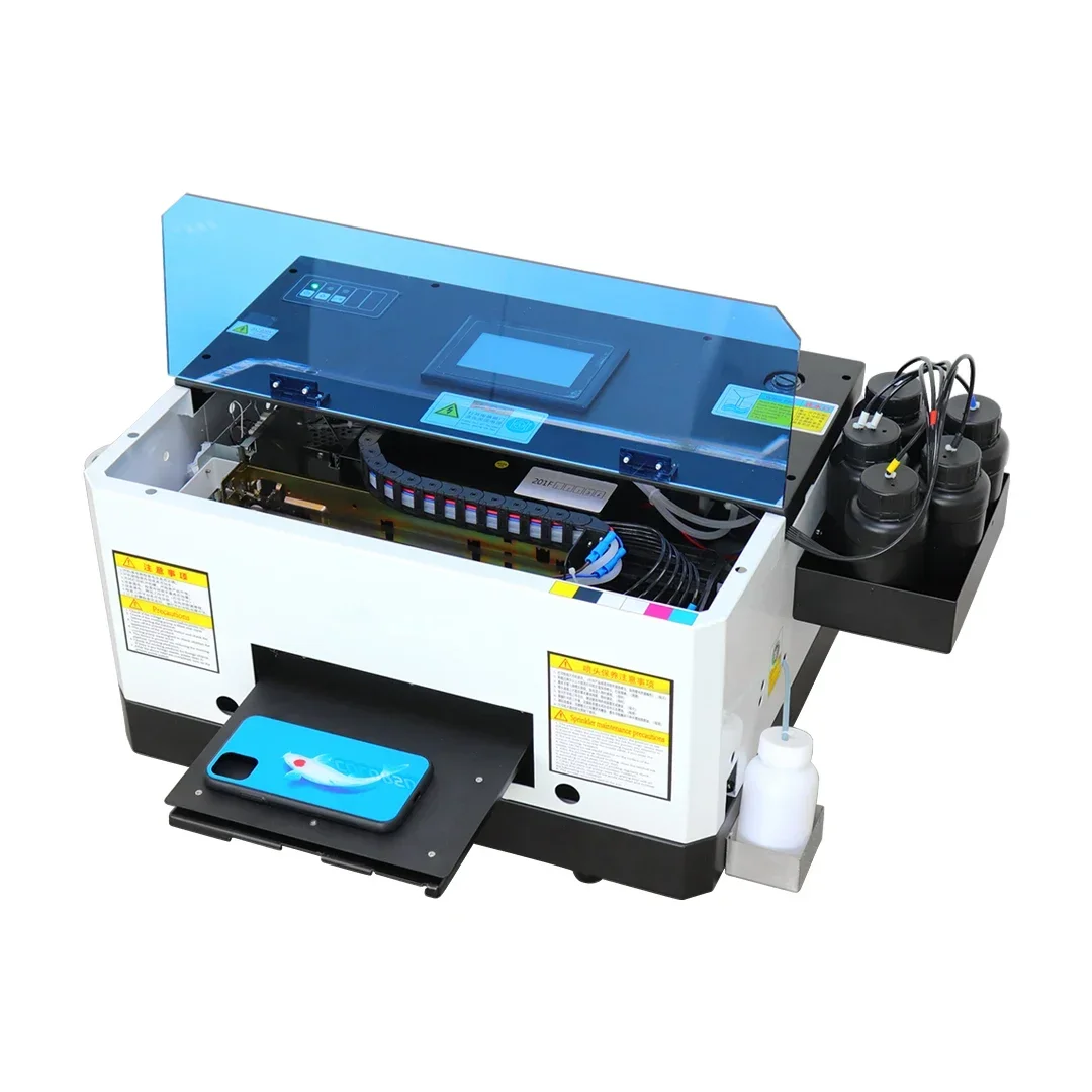 Mini UV Printer A5 L800 Multifunction UV Flatbed Printing Machine for Phone Case Acrylic Wood USB Pen Phone Cover UV Printer