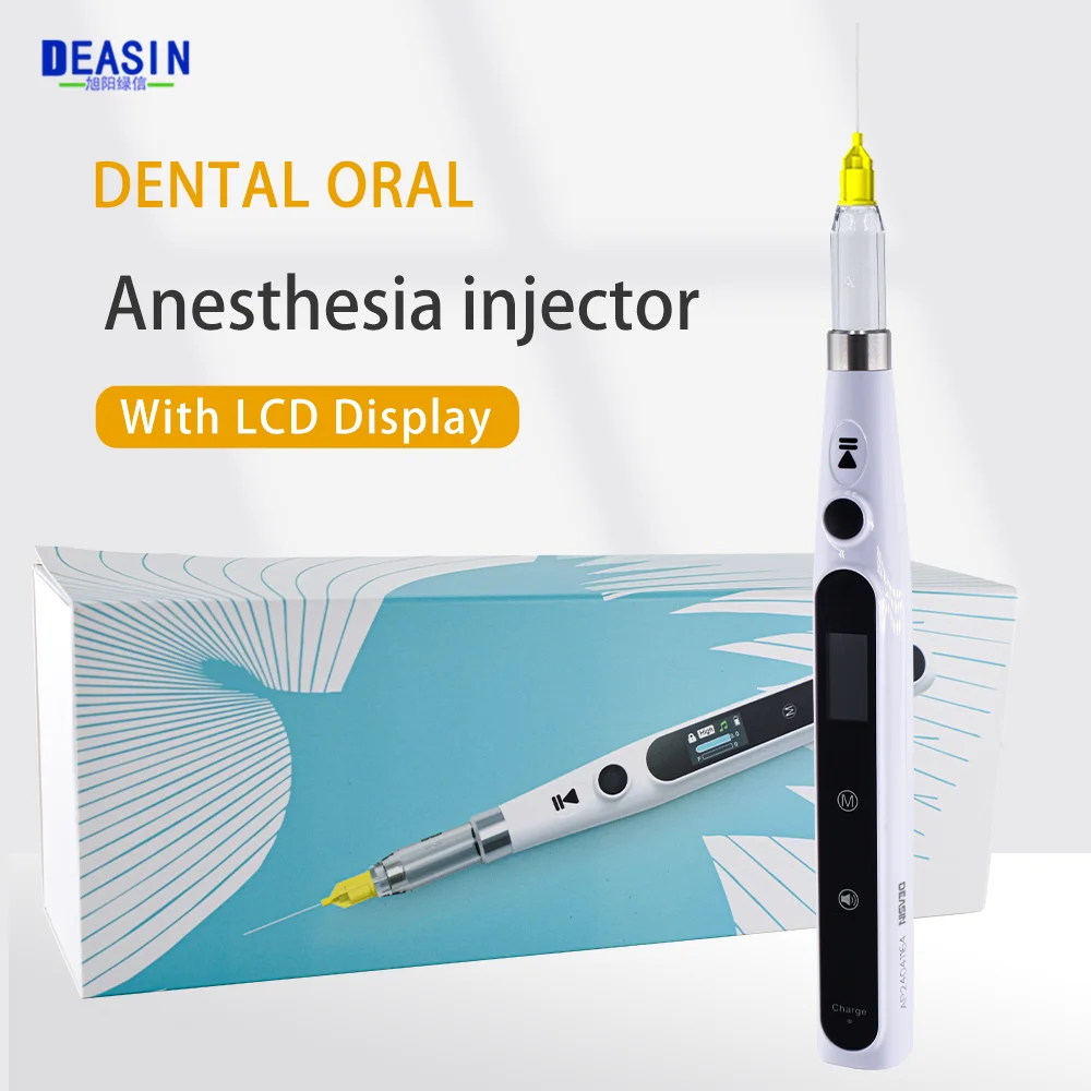 Dental Oral Anesthesia Injector Portable Painless Wireless Local Anesthesia with Operable LCD Display Chargeable suction back