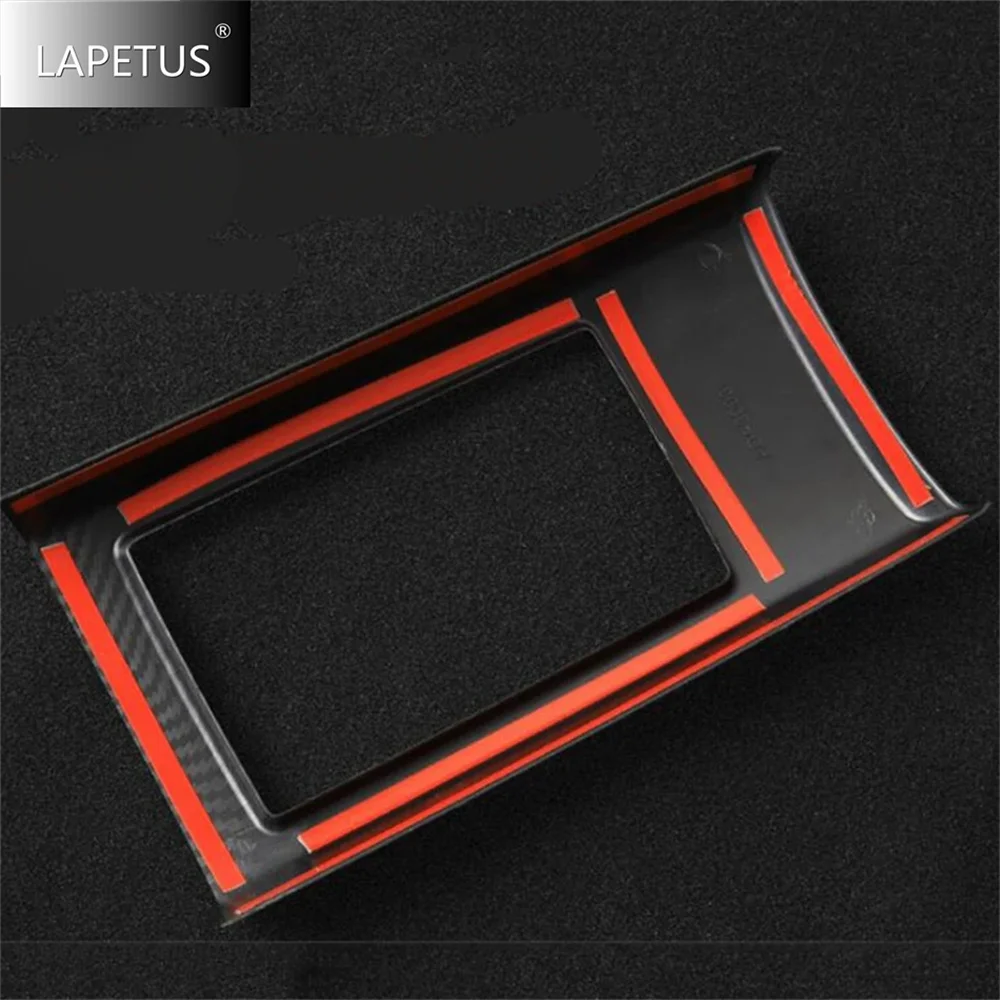 Carbon Fiber Look ABS Car Front Seat Middle Armrest Box Panel Decor Cover Trim For Audi A3 V8 2014 - 2019 Interior Accessories