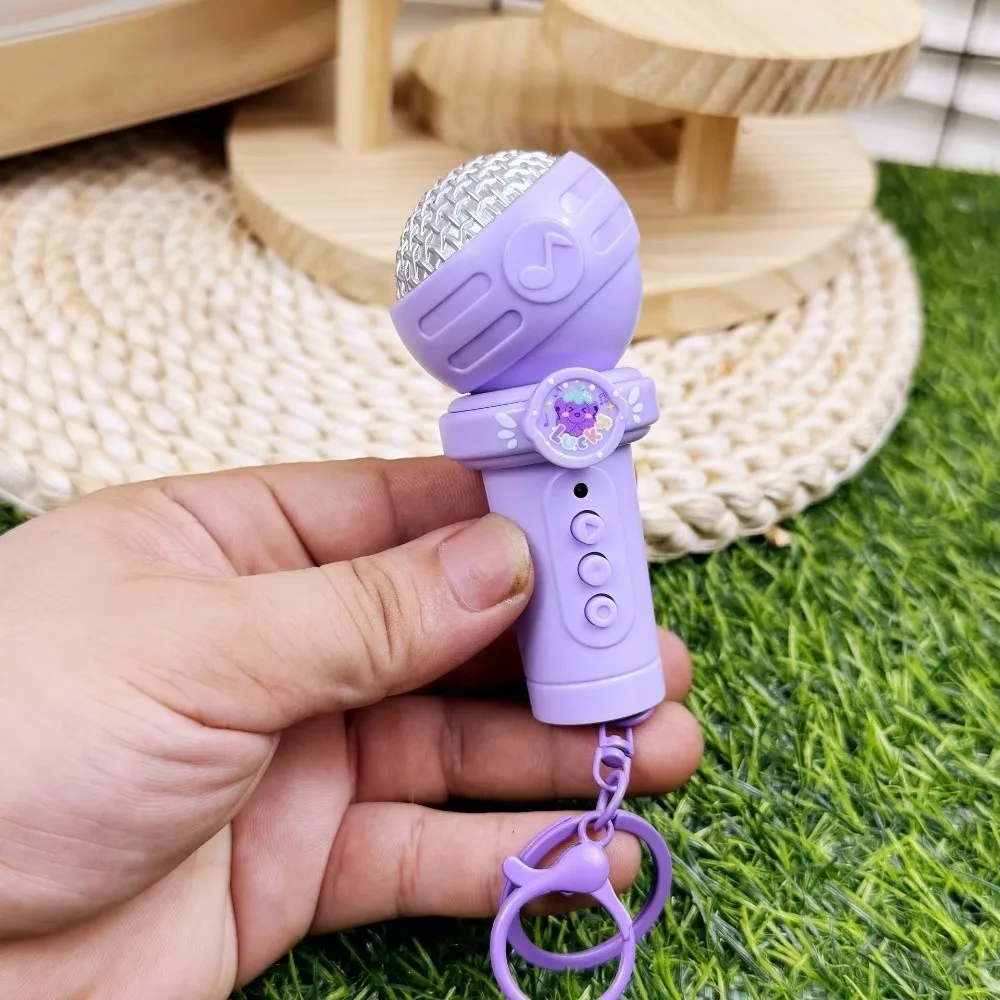 Multifunctional Recording Voice-Recording Microphone Keychain Portable Design Reusable Recording Voice Recorder Keyring