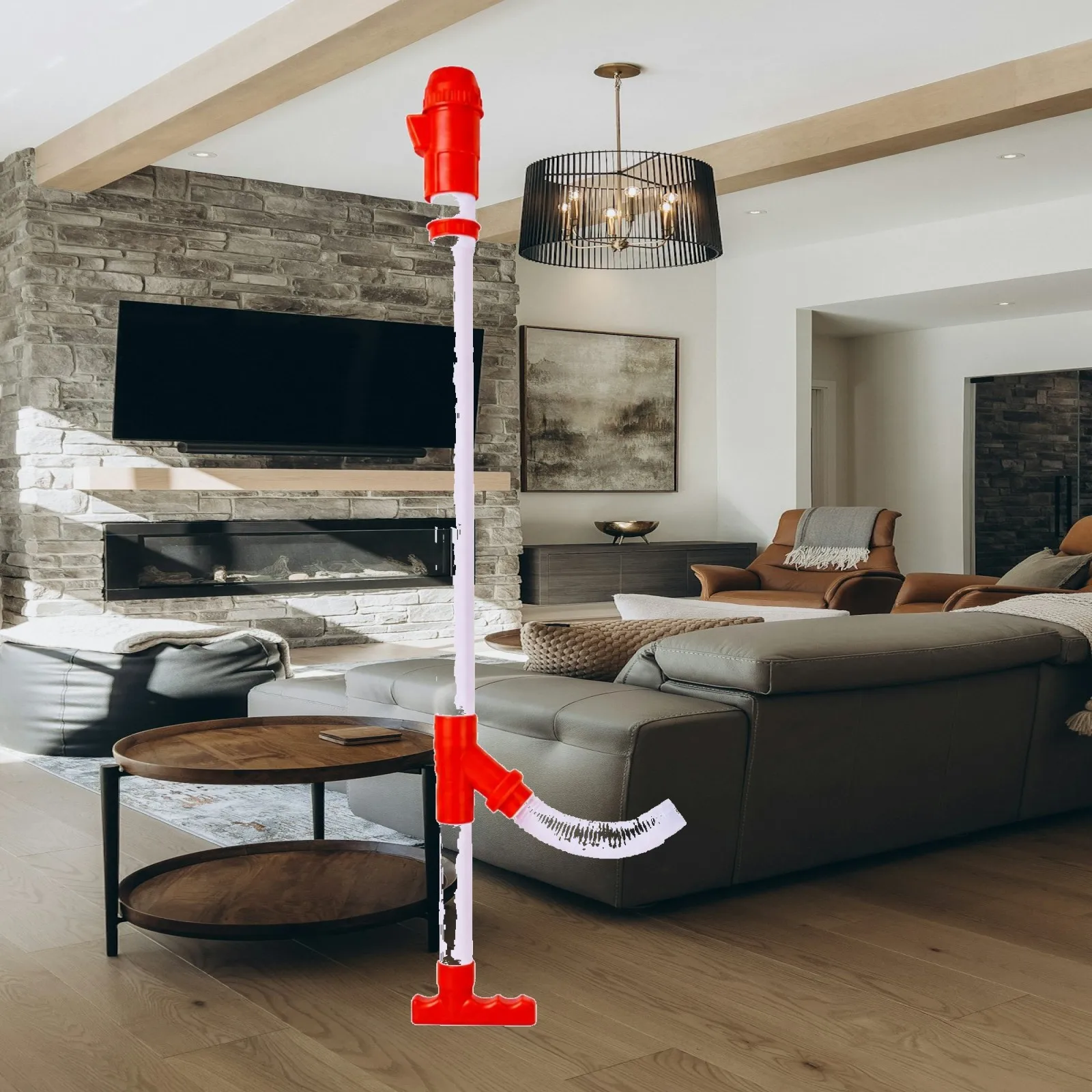 PVC Handheld Fertilizer Spreader Tube with Rotating Feed Rate Control for Precise Granular Placement in Home Gardens