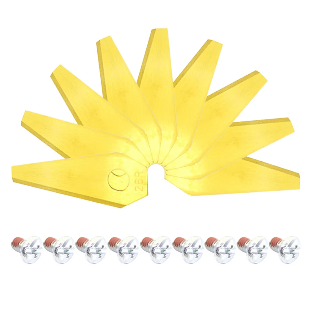 

Replacement Cutting Blades Indego For Bosch Gold Lawn Mower Replacement Robot Sliver Stainless Steel (1.00 Mm) 49*19*1mm Blades