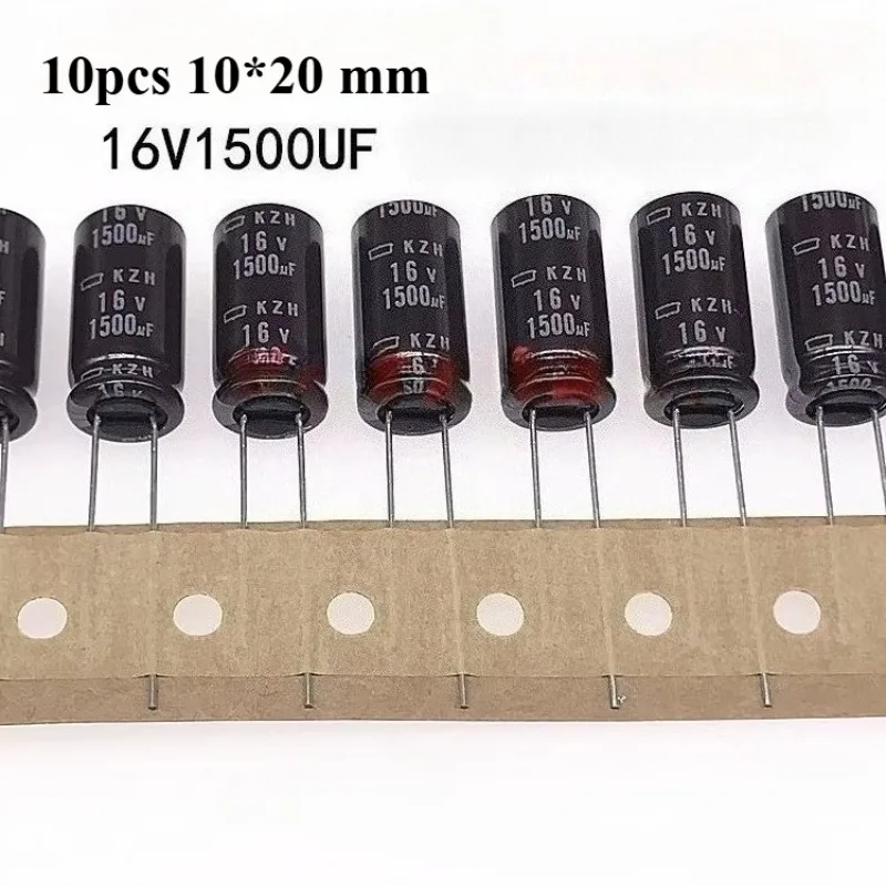 

(10pcs) Aluminum Electrolytic Capacitor 16v1500uf 10 * 20mm High Frequency Long Life 1500uf16v