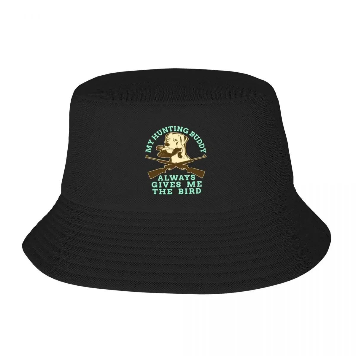 My Hunting Buddy Always Gives Me The Bird Hunting Dog Bucket Hat dad hat Wear Men Women's