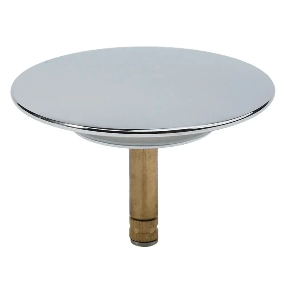 1Pcs Durable Pop Up Waste Stopper Bathtub Plug Brass Only Flat Seal Bath Stopper Adjustable 70mm Bathroom Tub Drain Filter
