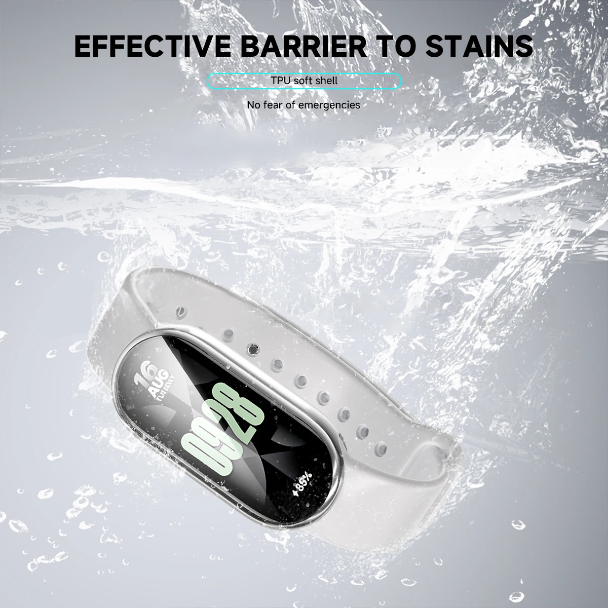 For Xiaomi Mi Band 9 Full Cover PC Case For Xiaomi Mi Band 8 Screen Protector For Mi band8 Protective Case TPU Watch Case image 5