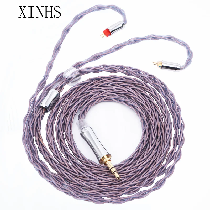 XINHS High Purity 6N Single Crystal Copper Earphone Upgrade Cable