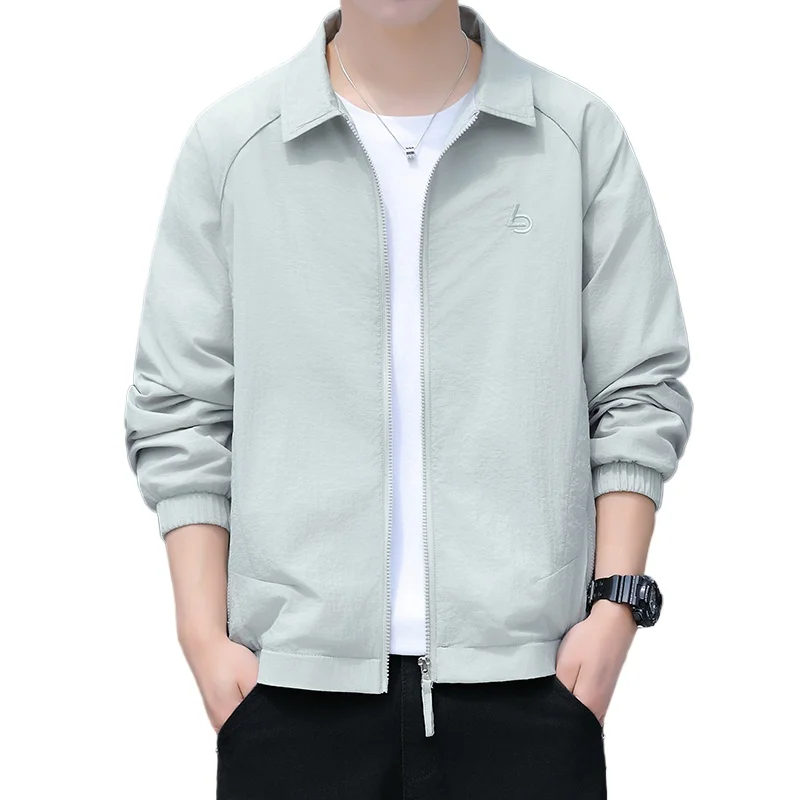 Men's Sun Protection Clothing Summer Fashion Thin Solid Color UV Protection Outdoor Skin Coat Jacket Sports Daily Travel Leisure