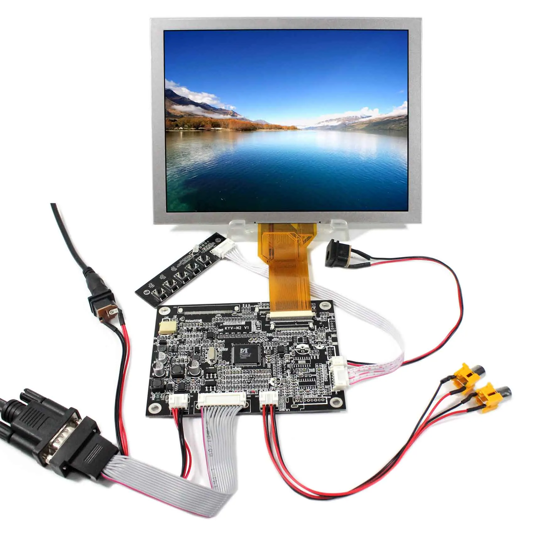 

8" EJ080NA-05B 800X600 8 inch TFT-LCD Screen With VGA AV LCD Driver Board Applications for Digital Photo Frame, Car DVD Player