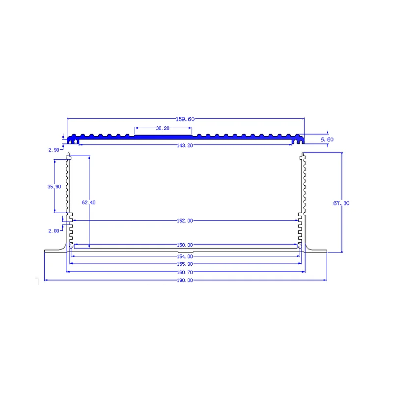 1 Piece Sliver/Black Color Aluminum Housing Box For Electronics Project Case 161*71*150/155/180/200/230/250mm 8227-1