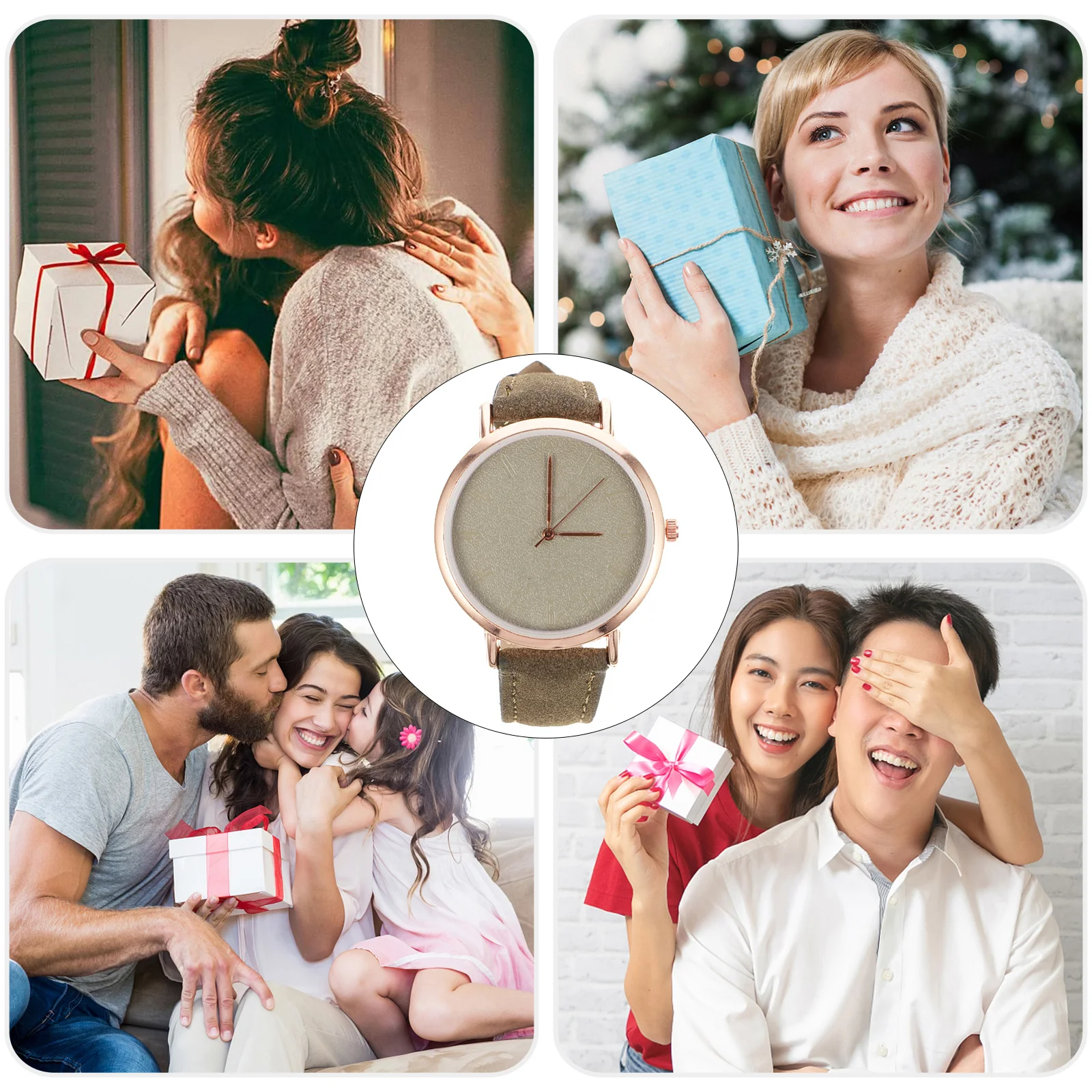 

Strap For Women Thin Quartz Wristwatch Large Dial Fashion Minimalist Dress Quartz Watch Timepiece Blue