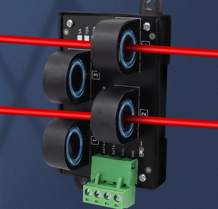 Multi Channel AC Current Sensor Module Transformer 485/Modbus Communication Integrated AC50A Detection And Acquisition