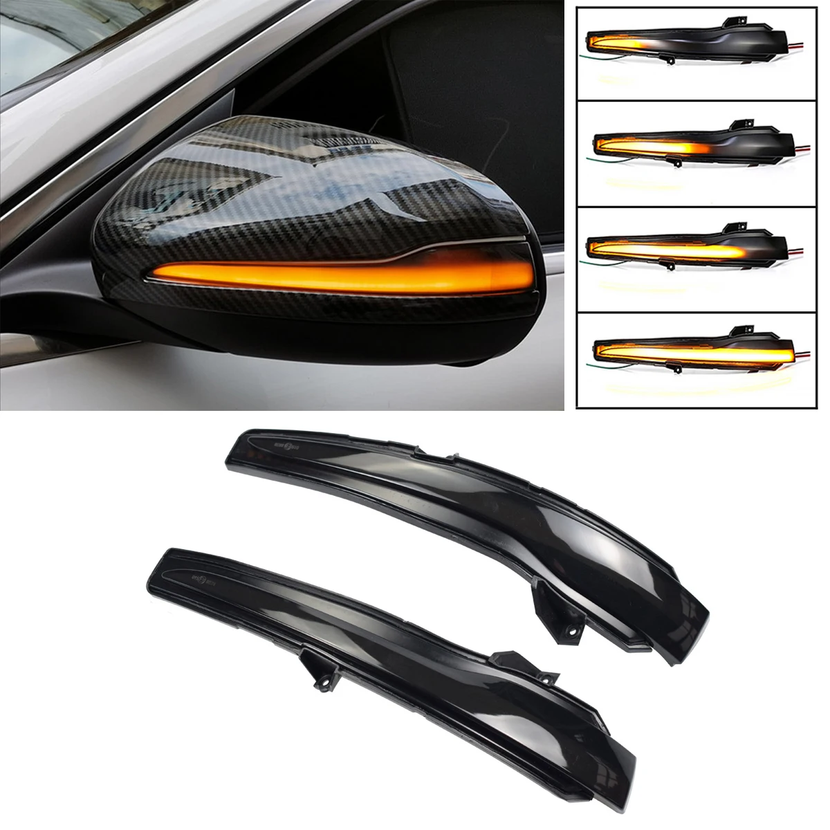 Dynamic Turn Signal Blinker Lamp Side Mirror Indicator Light For Mercedes Benz C E S GLC Calss W205 X253 W213 W222 Car Styling