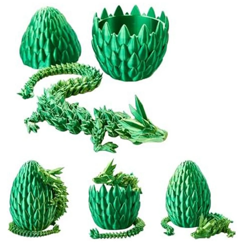 Ovos De Dragão Com Dragão Dentro, 3D Impresso Dragão Fidget Brinquedos, Brinquedo Ovo De Páscoa, 12in