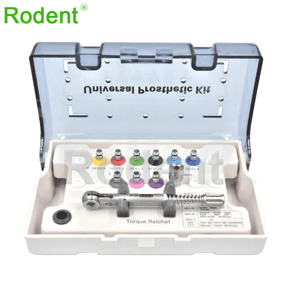 

Весь набор, динамометрический ключ для зубных имплантатов, отвертка, набор для протезирования, отвертка с храповым механизмом, инструменты для ремонта