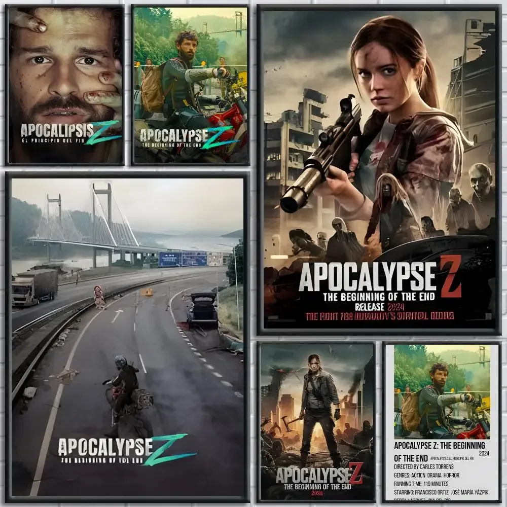 Movie Apocalypse Z：The Beginning of the End Poster HD Self-Adhesive No Residue After Removal Ideal for All Kinds of Wall Decor