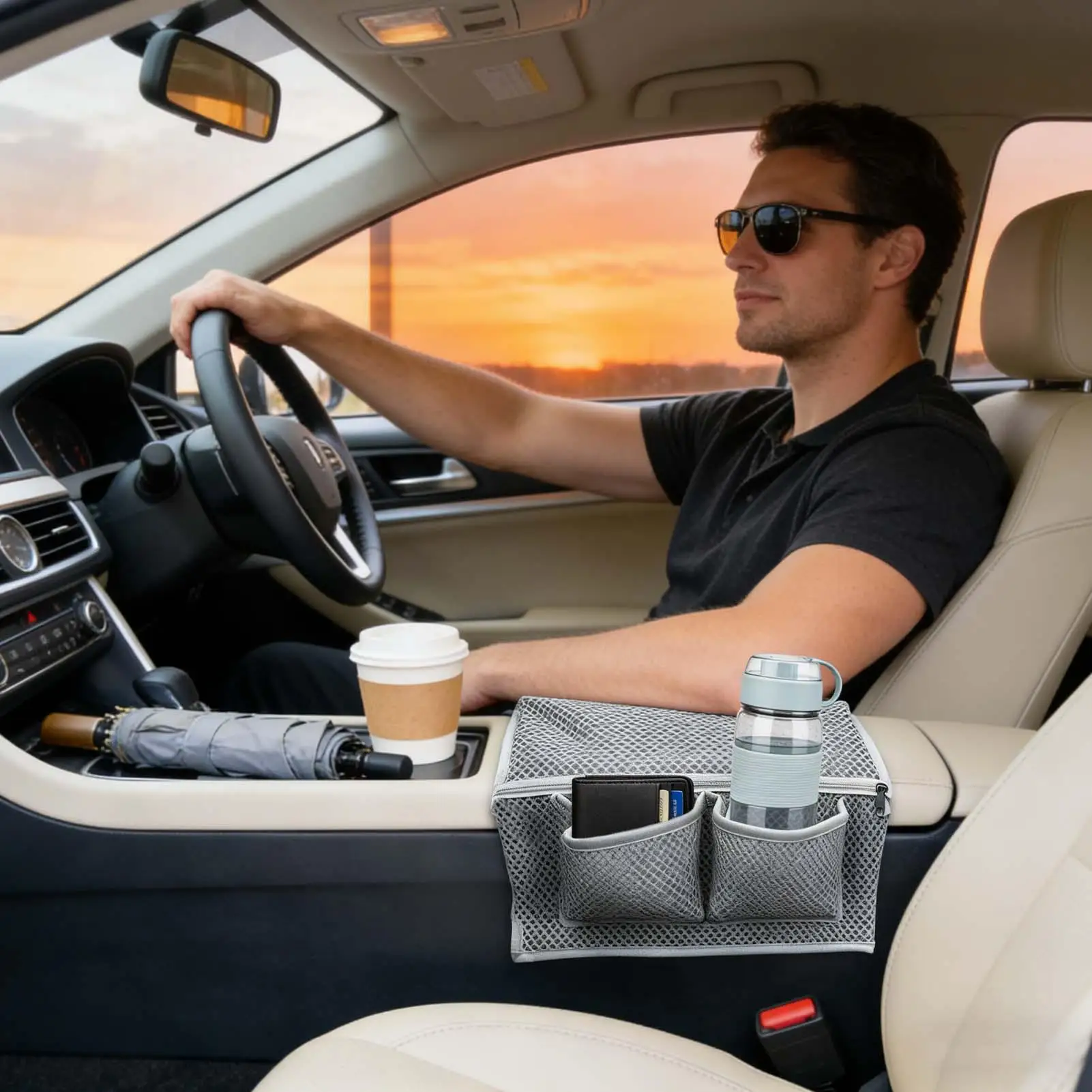 Car Seat Organizer Family Road Trip Must-Have Back Seat Storage Bag For Phone Pen Water Bottles Snacks Trailer RV Truck Sedan