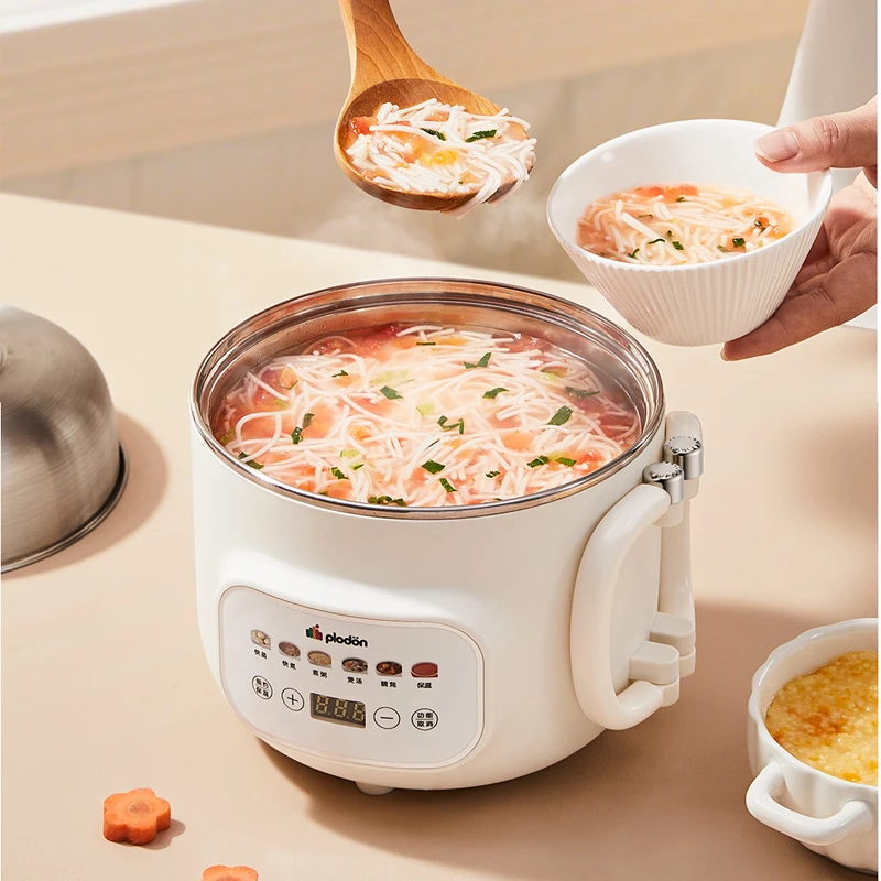1.6L وعاء طعام الطفل متعدد الوظائف باخرة كهربائية مع جهاز تسخين الحليب آلة الطبخ المنزلية تبخير وعاء الطبخ للنودلز