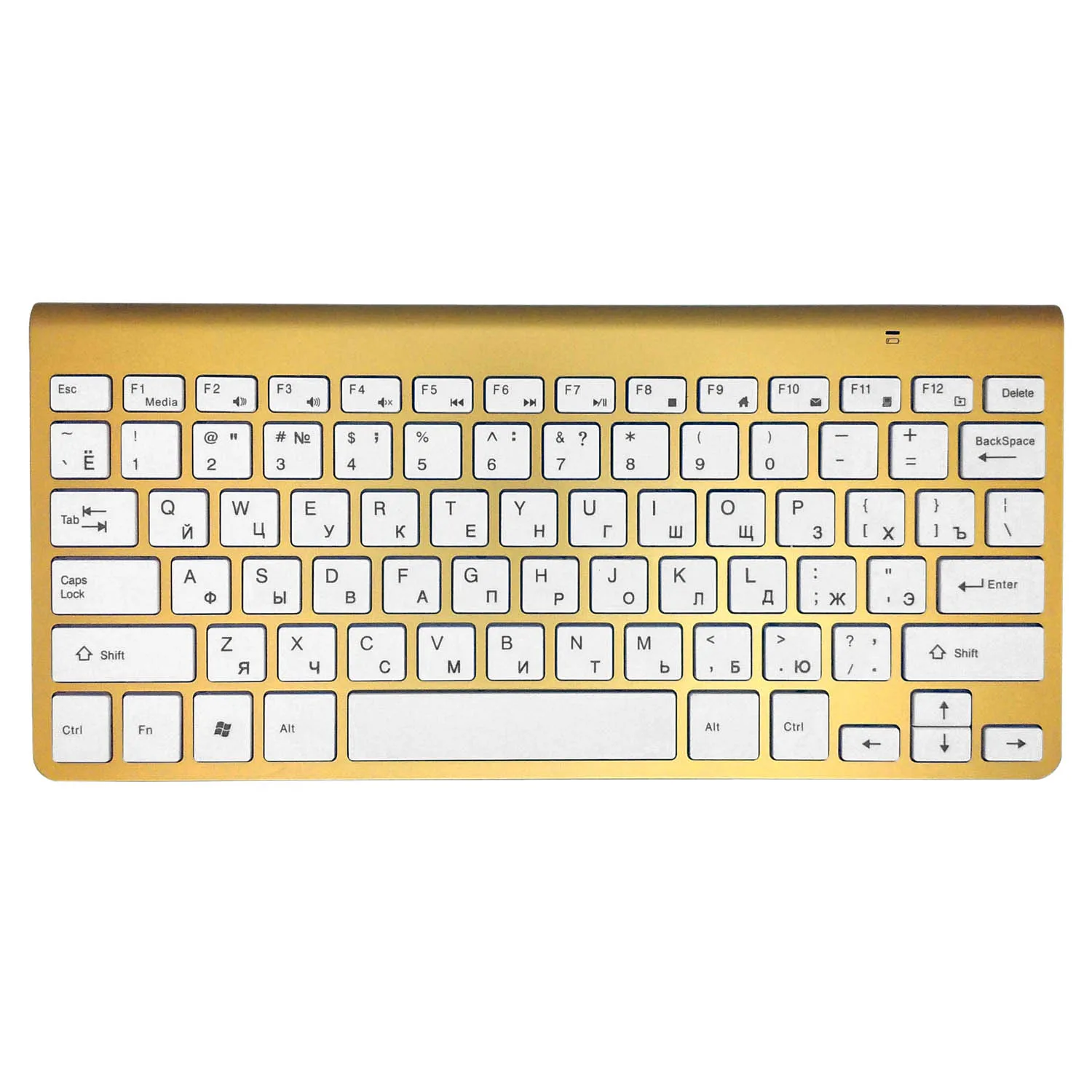 

Russian English Character Wireless Ultra thin Keyboard 2.4GHz Portable Compact Keyboards Low Noise for Laptop Desktop Windows