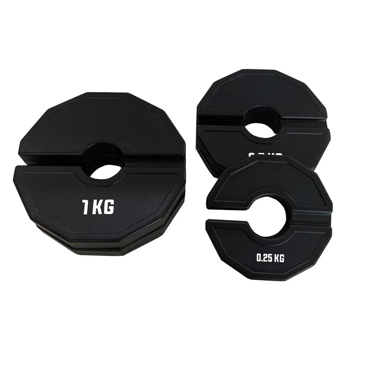 

B13C Gym Micro-Plates Dumbbell Fractional Weight Plate Rubber Fractional Weight Plates Add-on Change Black 0.5kg