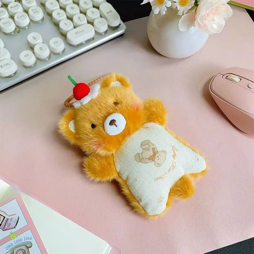Mouse Wrist Pad Plush Bean Bag Stuffed Animals Panda Rabbit Animal Doll Pendant Multi-functional Bear Dog Plush Keychain