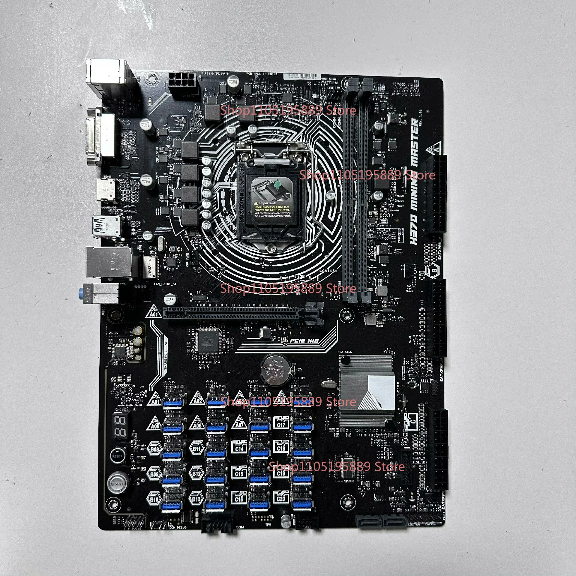 For H370-mining Master Can Connect 21 Graphics Cards