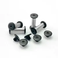 4Sets Knife handle spindle Fastening screws 416 Stainless Steel T8 Plum Head M4 Screw Modified Knife Embryo Making Accessories
