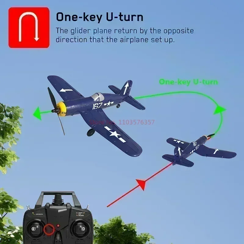 Rc Plane 2ghz 4ch 6 Axis 761-8 Rtf Rc Airplane F4u Corsair Wwii Remote Control Plane For Beginner Adult Epp Foam Aircraft Toy