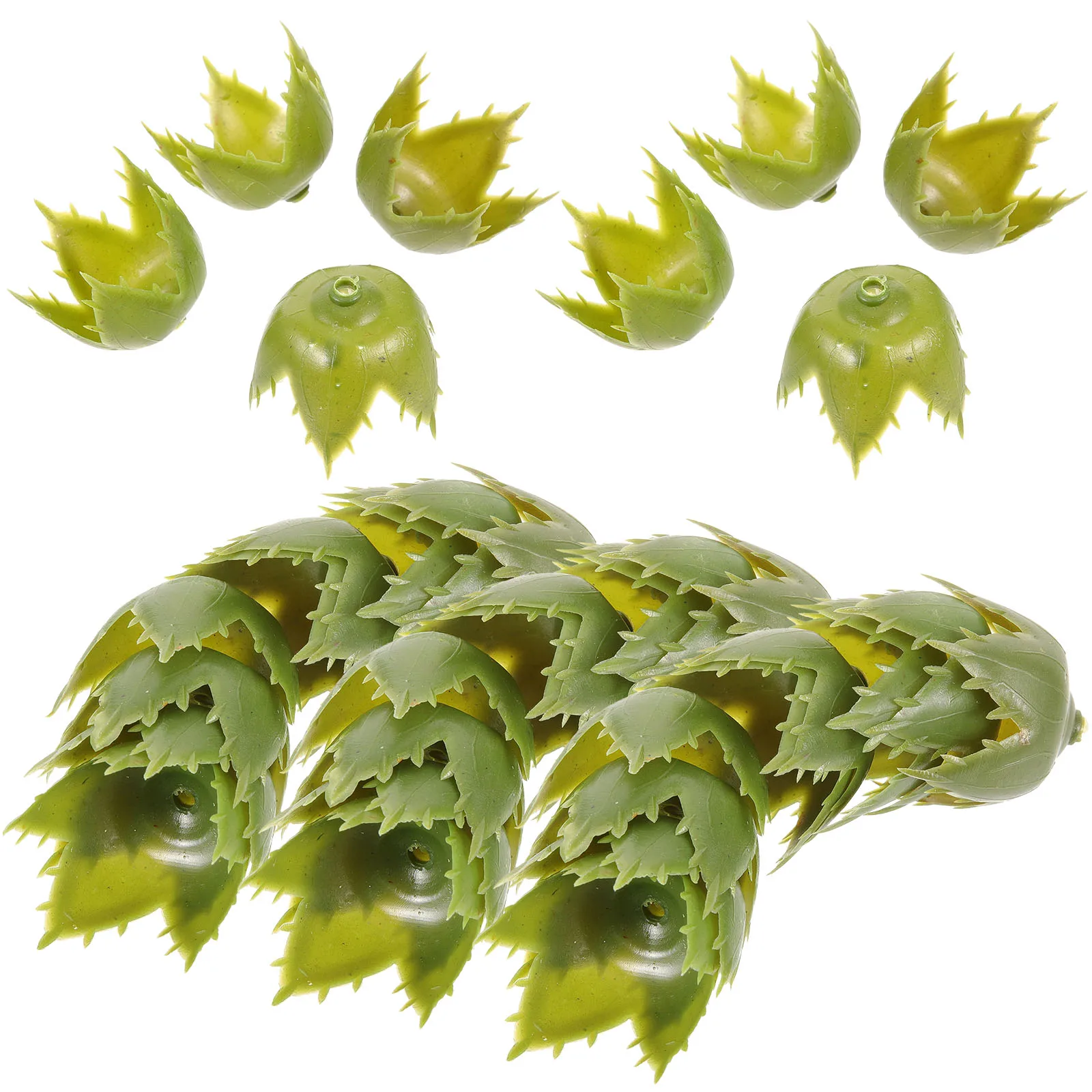 

100pcs Soap Materials Plastic Rose Calyxes DIY Artificial Diy Materials Supplies Simulated Flowers Decorative