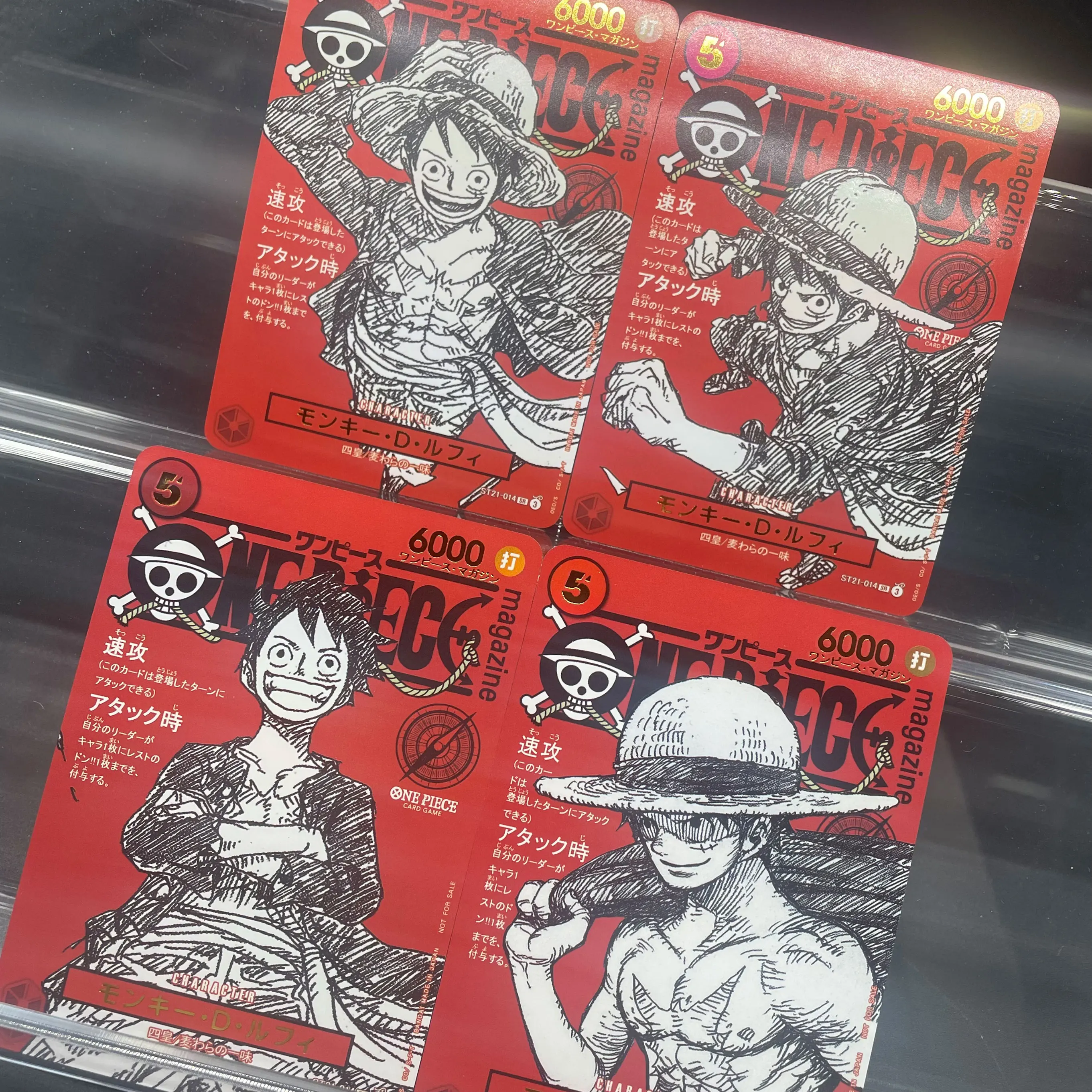 4 قطعة/المجموعة DIY ذاتية الصنع OPCG القش قبعة القراصنة القرد د. لوفي مجلة التعاونية الحصرية بطاقات مذهب النص جامع هدية