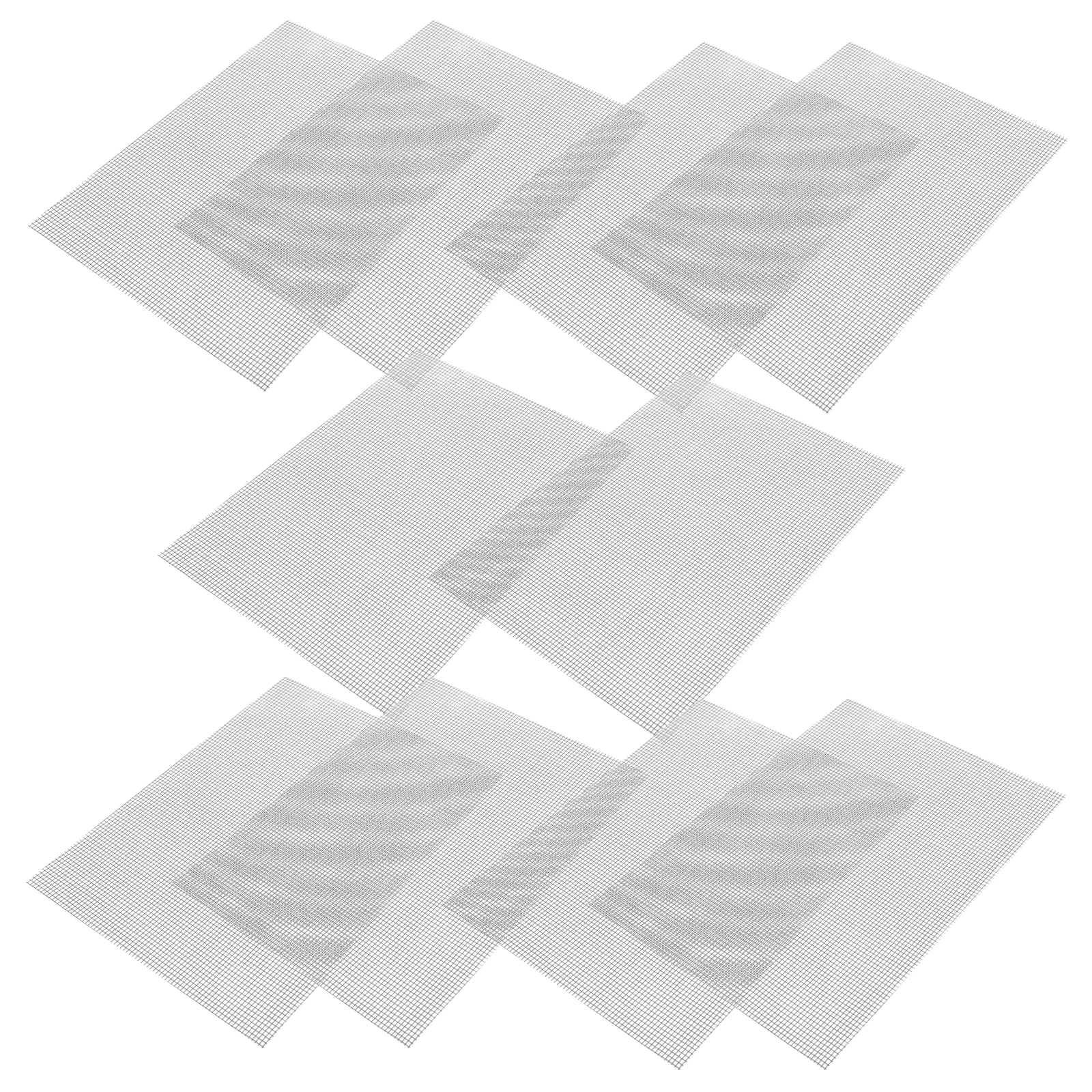 

Adhesive Window Screen Repair Patch DIY Kit 10 Sheets for Fixing Holes and Tears in Screens and Curtains Gray Decorative Design