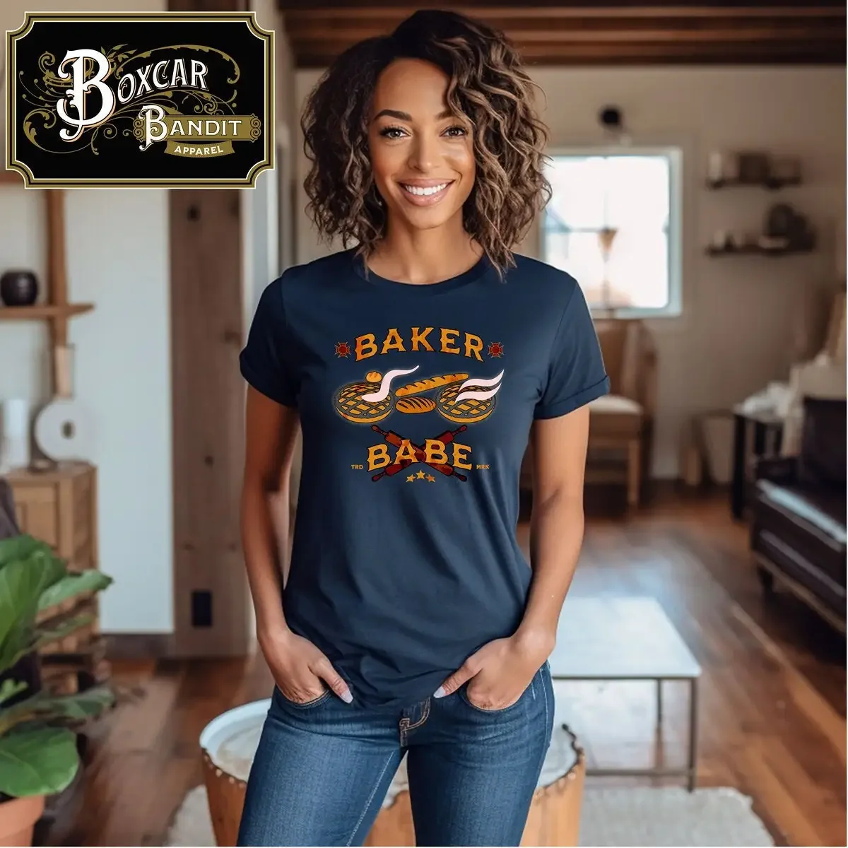 Baker Babe shirt Biker style T Funny Baking for Bakers Mom