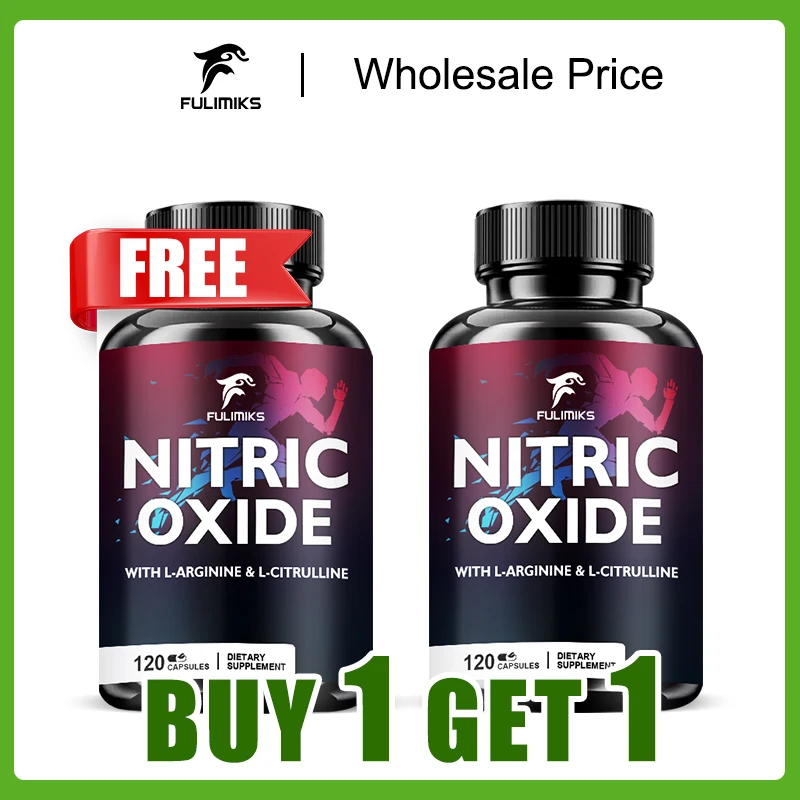 

Купи 1, получи 1 бесплатно! Капсулы с оксидом азота для мужской энергии, здорового кровообращения, энергии и концентрации, с кальцием и L-аргинином