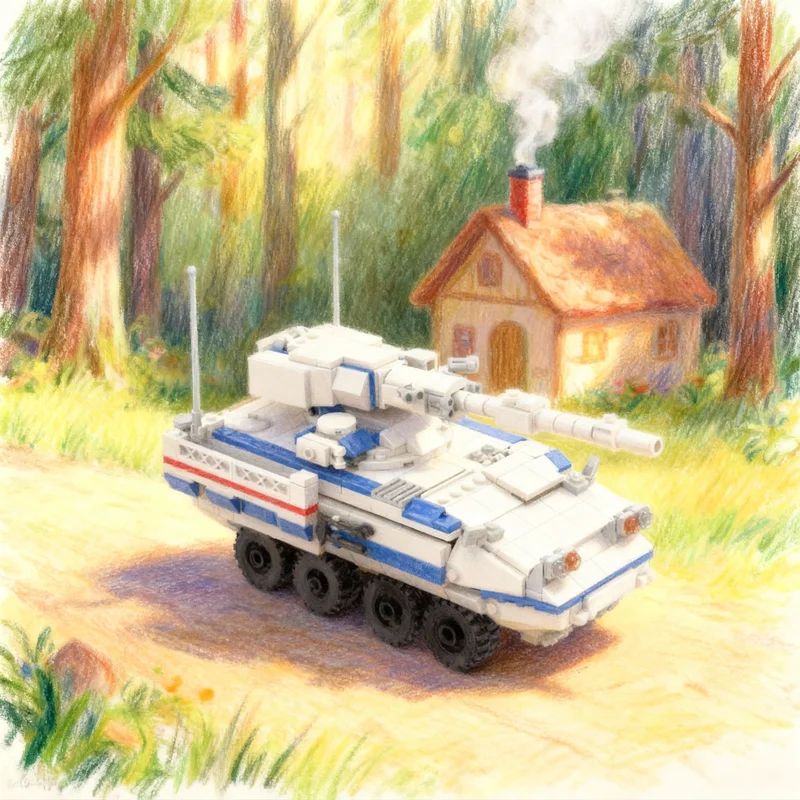 

596PCS MOC City Champions Super Car Usps Oshkosh Mail Carrier Stryker Model Technology DIY Creative Assembly Bricks Display Gift