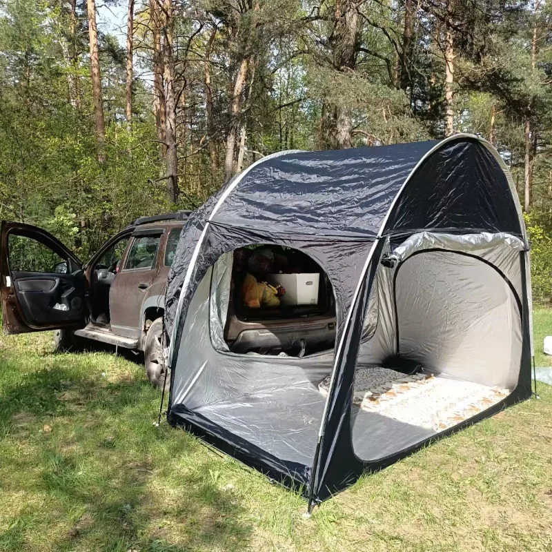 Imagem -06 - Barraca do Carro à Prova de Vento e Ultravioleta Piquenique de Acampamento ao ar Livre Viagem Protetor Solar Pode Ser Conectado à Parte Traseira do Carro