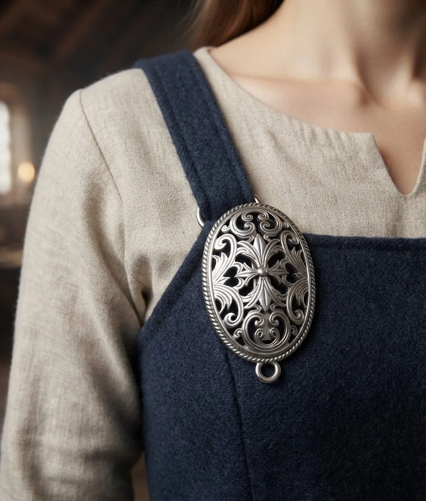 20pcs Viking Oval Turtle Brooch Vintage Celtic Pattern Apron Dress Pin Medieval Costume Jewelry Accessories for Women